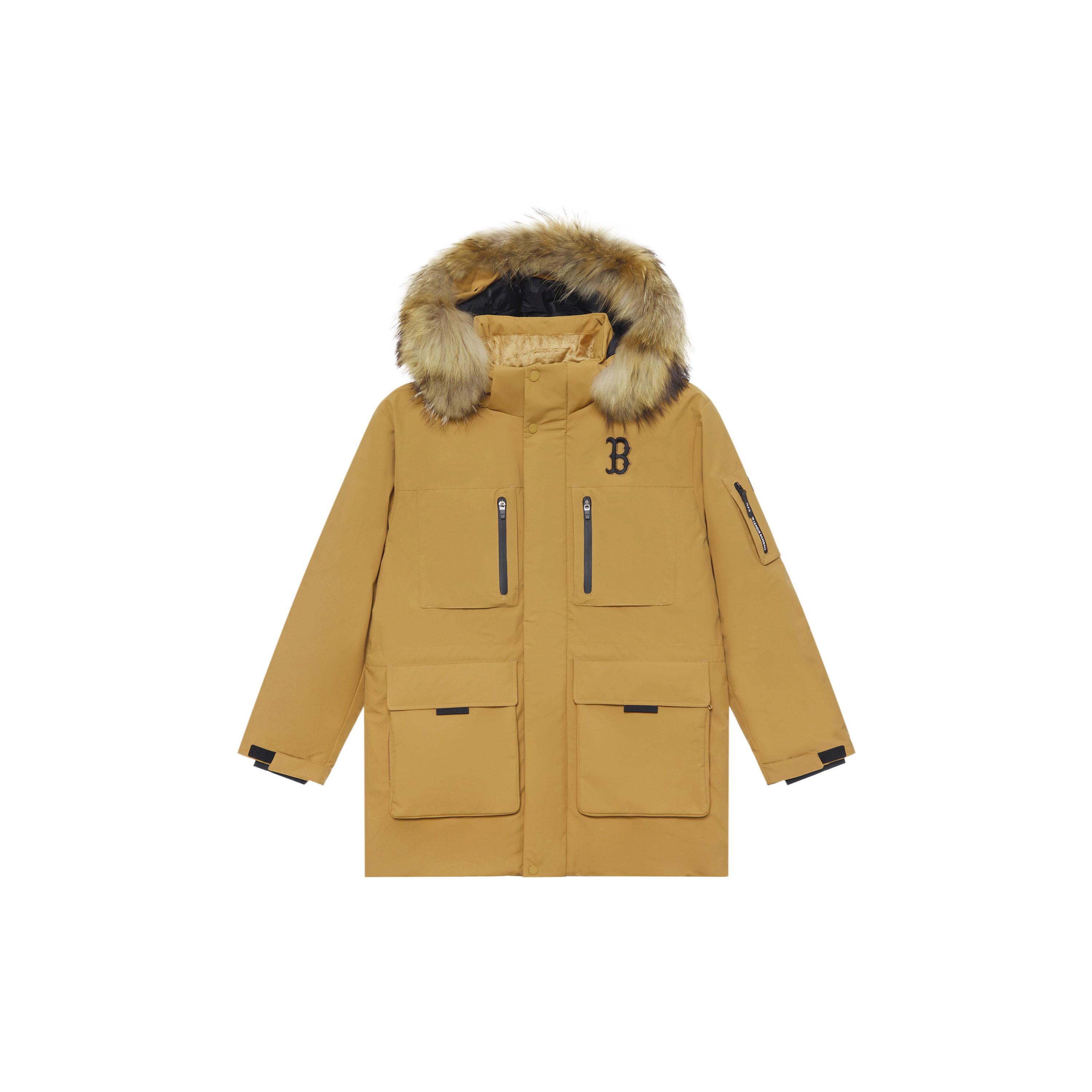 

New MLB Boston Red Sox Basic Collection FW24 Down Jacket Unisex Camel 3ADJB1346-43CAS L