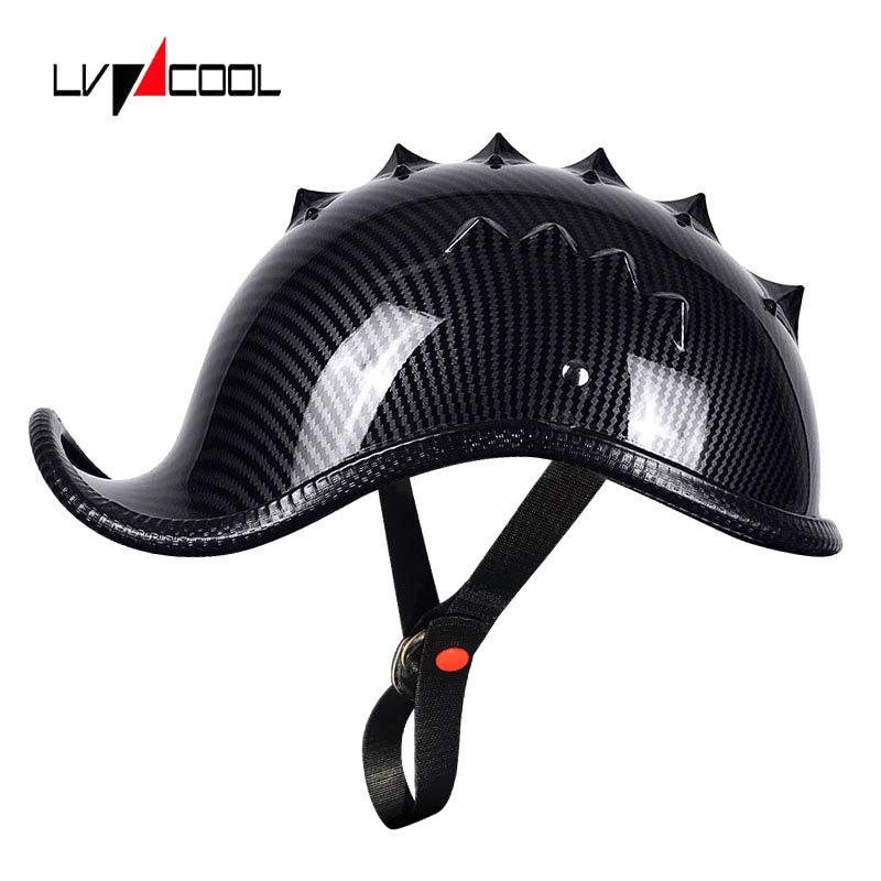 Half face Motorcycle Helmet vintage retro scooter jet helmet Cruiser Vintage Open Face Helmets With Windproof Collar