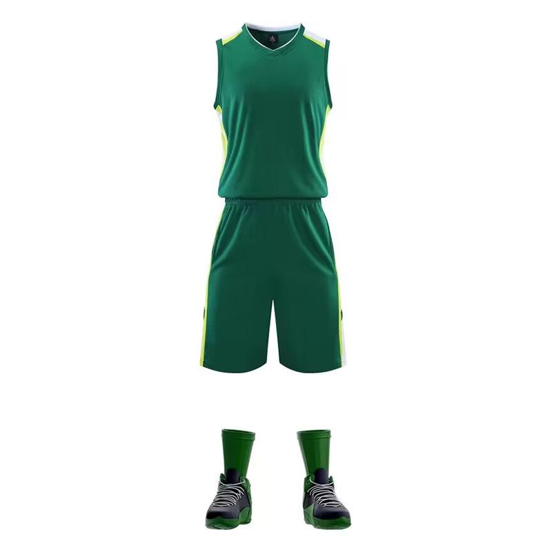 Men's Ultra-Fast Drying Basketball Jersey with Custom Numbers - Student Team Uniform Set