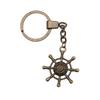 Ornate Gear Keychain Antique Style Punk Pendant Key Holder 30mm Ring