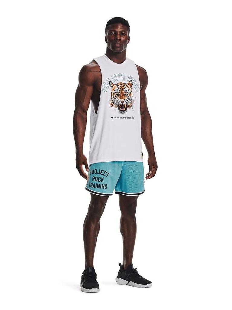 UA PJT ROCK CHAMPION TANKWhite BlackMD [Under Armor]