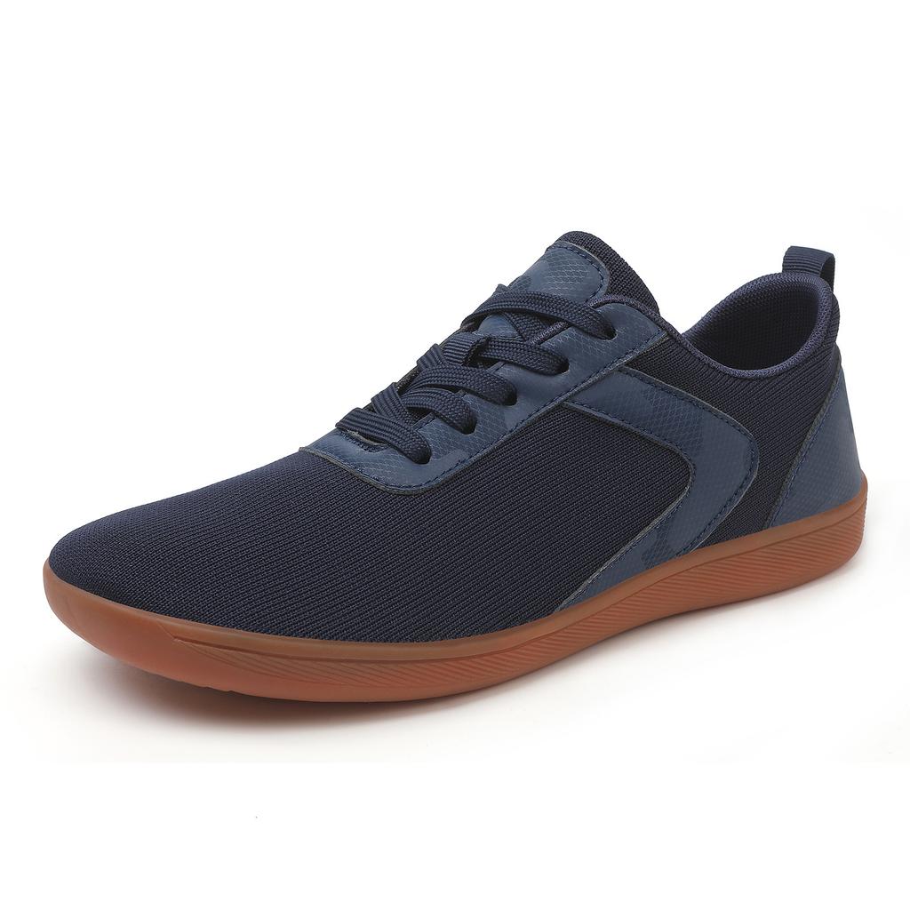Outdoor walking shoes men's and women's comfortable fitness shoes wide head barefoot shoes men's breathable soft-soled fly-woven shoes flat-soled