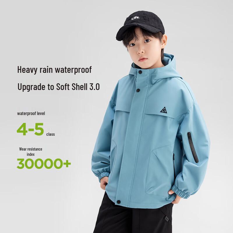 Chlapecká měkká větruodolná nepromokavá bunda Zuoxi 2025 Podzim