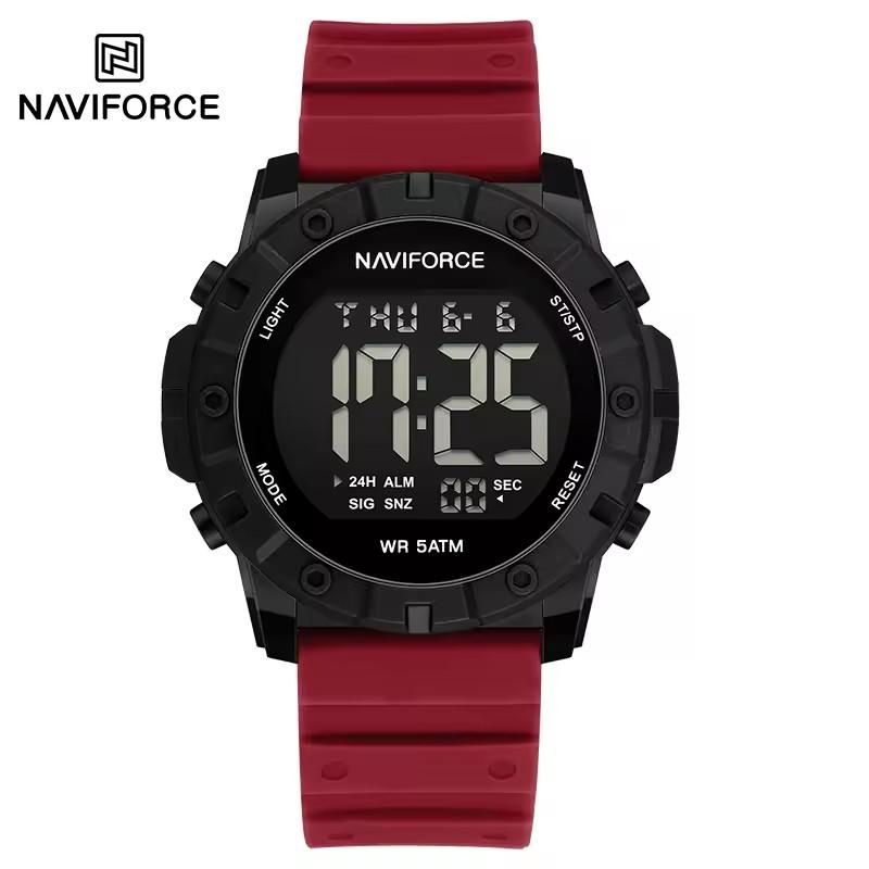 NAVIFORCE 7110 Top Brand Men's Watch Silicone Strap Fashion Sport Casual Wristwatch Luxury Chronograph Watches Male Relojes