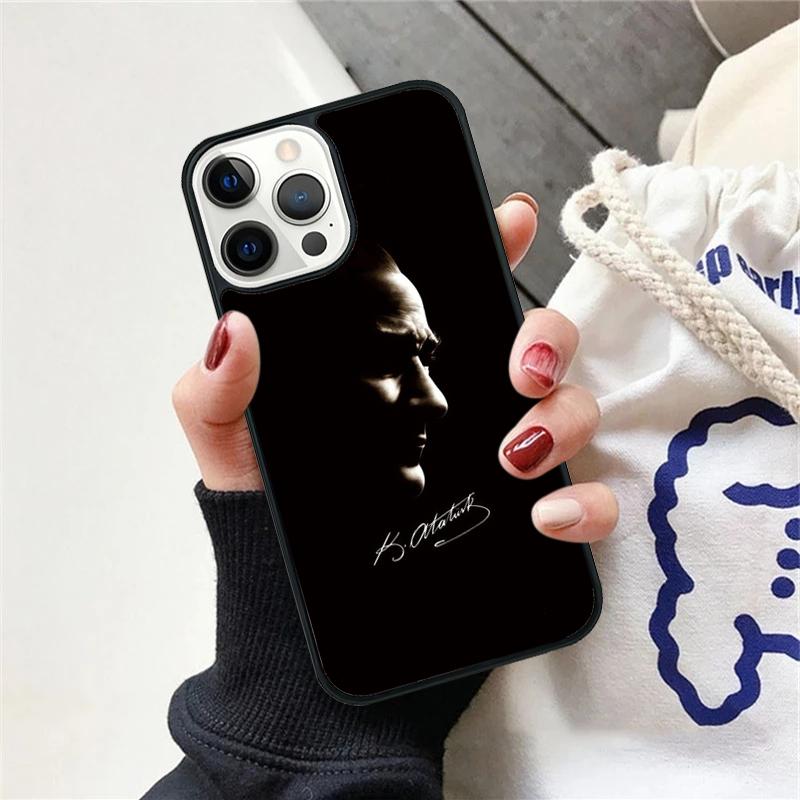 Turkey Mustafa Kemal Ataturk Phone Case For iPhone 17 Air 15 16 Cover  11 13 14 Pro Max 12 Plus Max Fundas