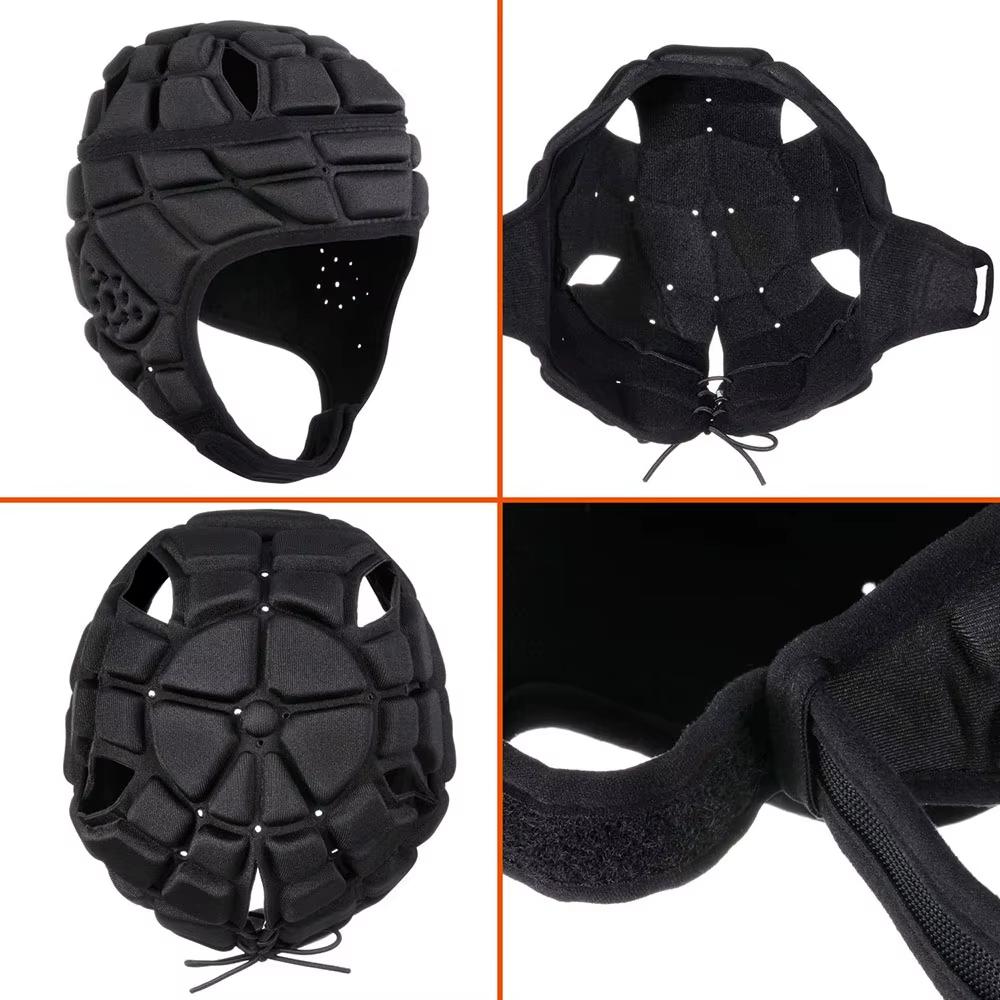 Rugby Helmet Padded Headgear for Soccer Scrum Cap Head Protector Soft Protective Helmet for Kids Youth Baby Football