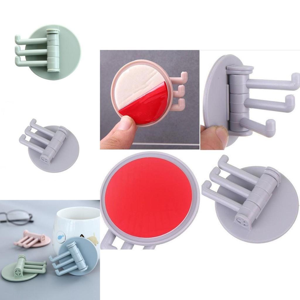 Versatile Rotatable Seamless Adhesive Hook Ideal For Kitchen Towel Wall Hanger Organization