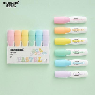 Monami Grange Highlighter 604: Soft, Quick-Dry Fluorescent Marker 6025