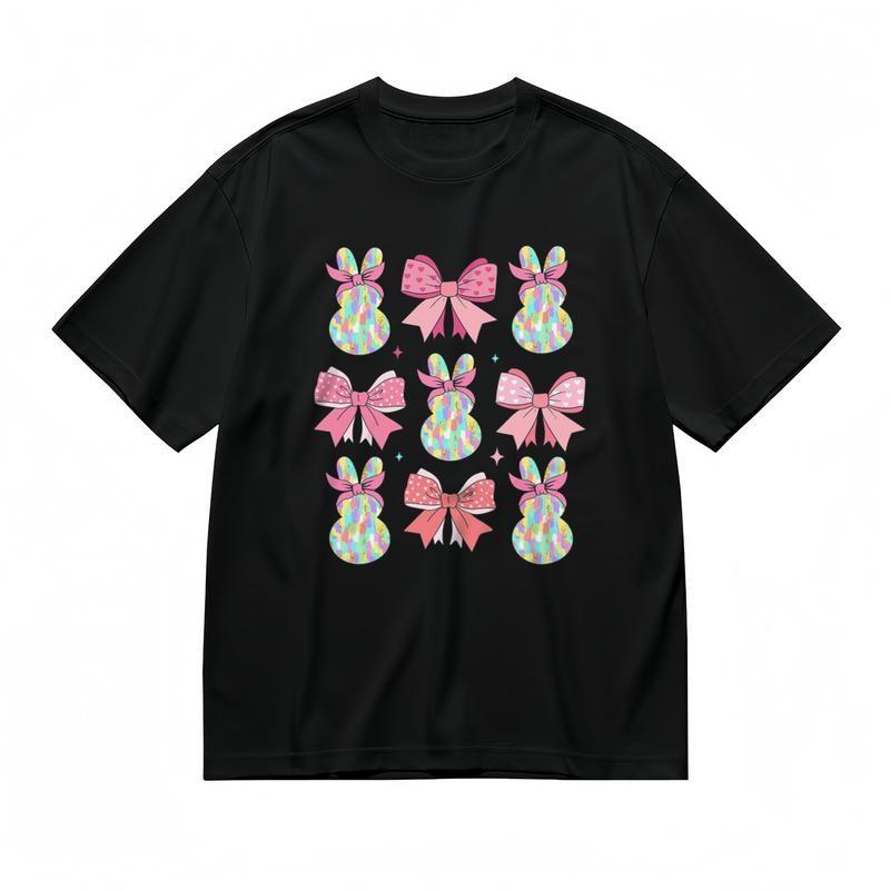 Men's Fashion Comfy Classic T-Shirt Multicolor Rabbit Collection Graphic Art Tee