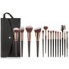 15pcs/set Face Bronzer Eye Shadow Brush Set Cosmetics Liner Brow Brush Makeup Brushes Kit  Beginners