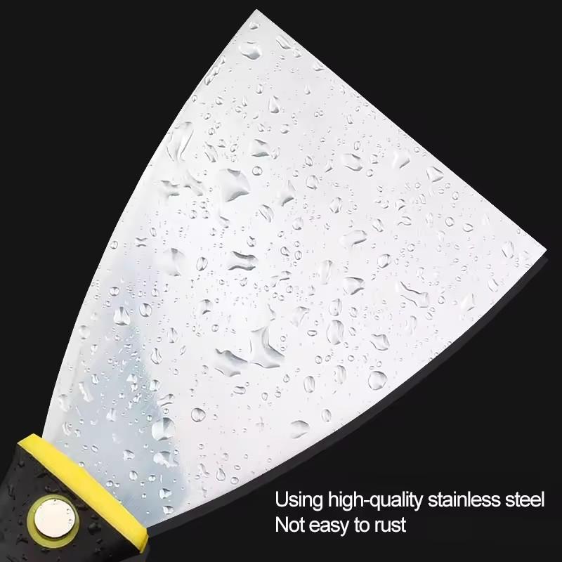 2/3/4/5 inch carbon steel dough knife scraper, various size spatula for paint and wall repair, household and industrial cleaning