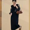 Women's Advanced V-neck Sleeveless Knit Dress Summer Slimming Base Long Dress