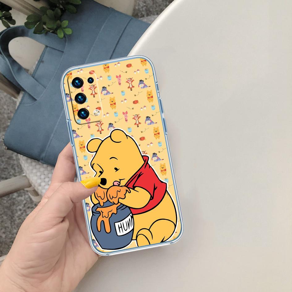 CJ104 Winnie the Pooh Soft Shell Transparent Phone Case for Samsung Galaxy A04 A04S A14 A23 A34 A54 M23 M33 M52 M53