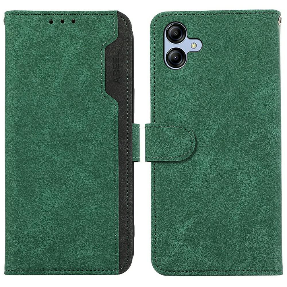 

ABEEL For Samsung Galaxy A07 Case Color Splicing Leather Flip Phone Cover RFID Blocking Green