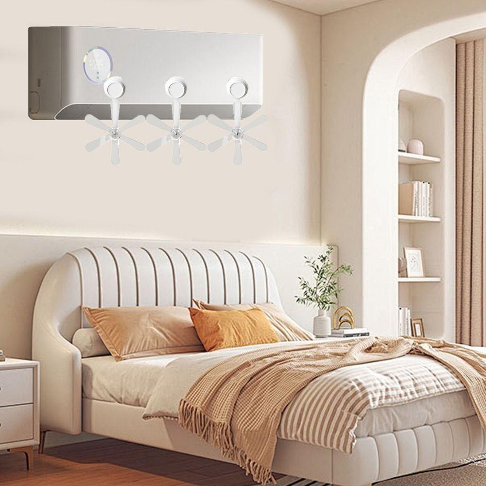 3Pcs Windmill Shaped Conditioning Guide Fan Adjustable Air Conditioner Vent Cover Study Room