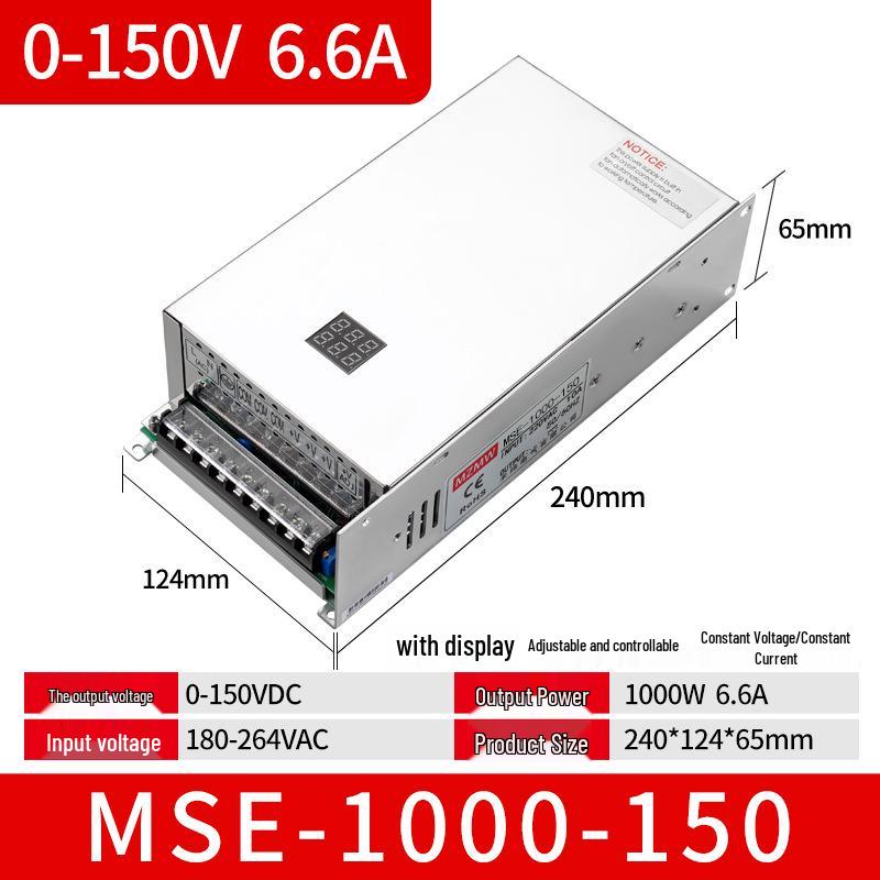 1000W MSE Switching Power Supply: 220V To 12V, 24V, 36V, 48V DC, 0-72V 60A Constant Voltage/Current
