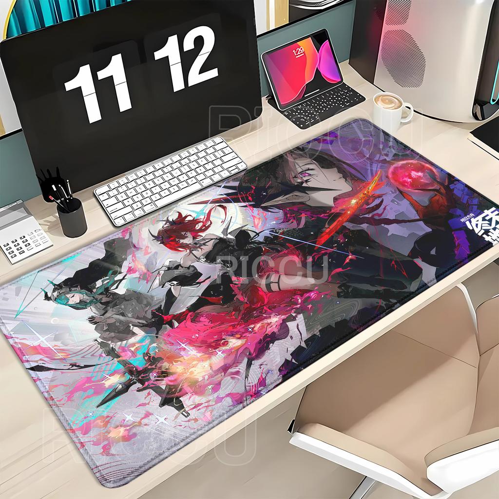 Gaming Arknights Endfield Laevatain Mouse Pad Anime Girl Mousepad Large Pretty Game XXL xmm HD Printing overlock Desk Mat