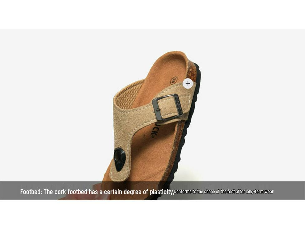 2025 Spring/Summer Kids' Cork Thong Sandals - Trendy Korean Style Toe-Post Flip-Flops for Boys and Girls