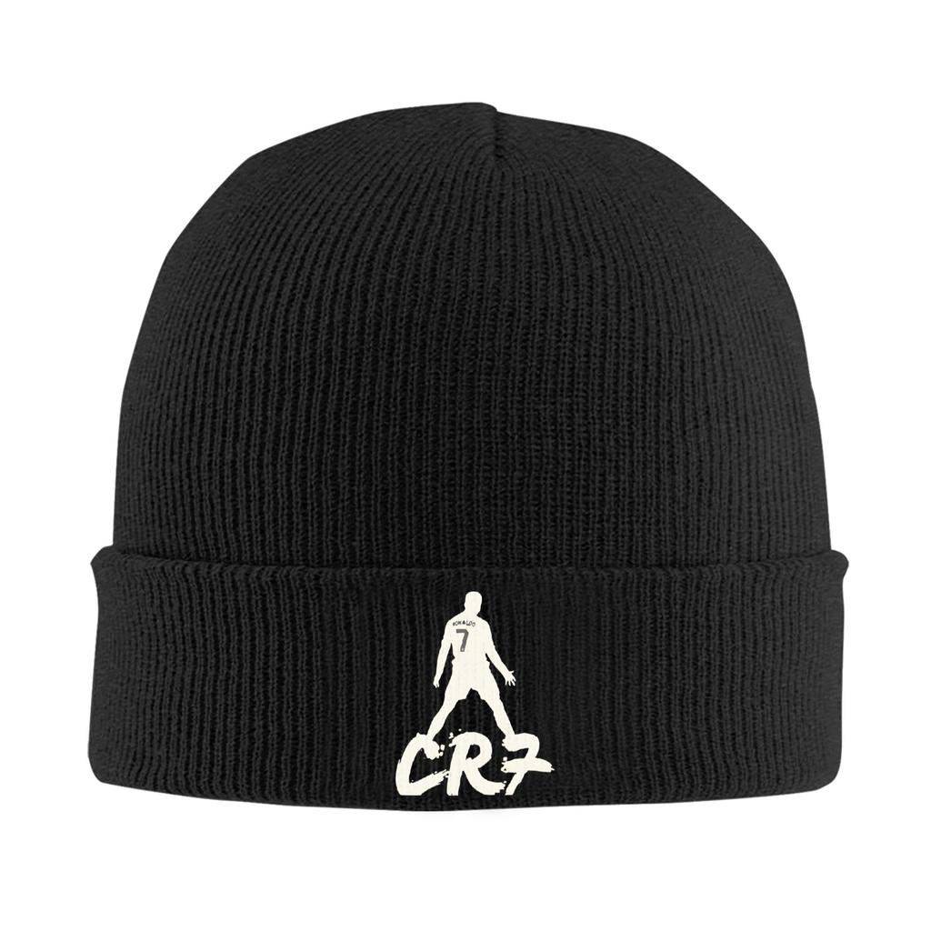 Soccer Legend CR Knitted Hat for Women Unisex Skullies Beanies Winter Hats Acrylic Warm Melon Cap