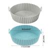 2Pcs Air Fryers Silicone Pot Non Liners Replacement Reusable Baking Tray Air Fryers Basket Dishwasher Safe
