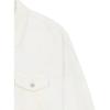 We11done Ss23 Water-Washed Single-Breasted Loose Motorcycle Denim Jacket Unisex jackets White WD-DJ1-23-318-U-WH