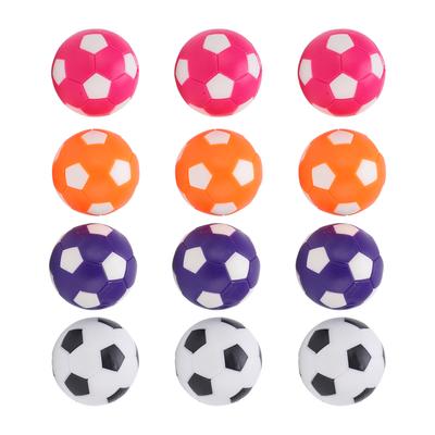 12pcs Multicolor Indoor Table Soccer Football Game Replacement Tabletop Game Football Ball