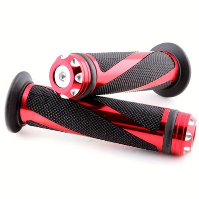 7/8" 22mm Universal Fit Motorcycle Handlebar Grips for Kawasaki, Honda, Yamaha, Suzuki, Benelli, Ducati Bikes