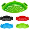 1Pc Silicone Clip On Strainer for Pasta Meat Vegetables Fruit, - Fit All Pots and Bowls