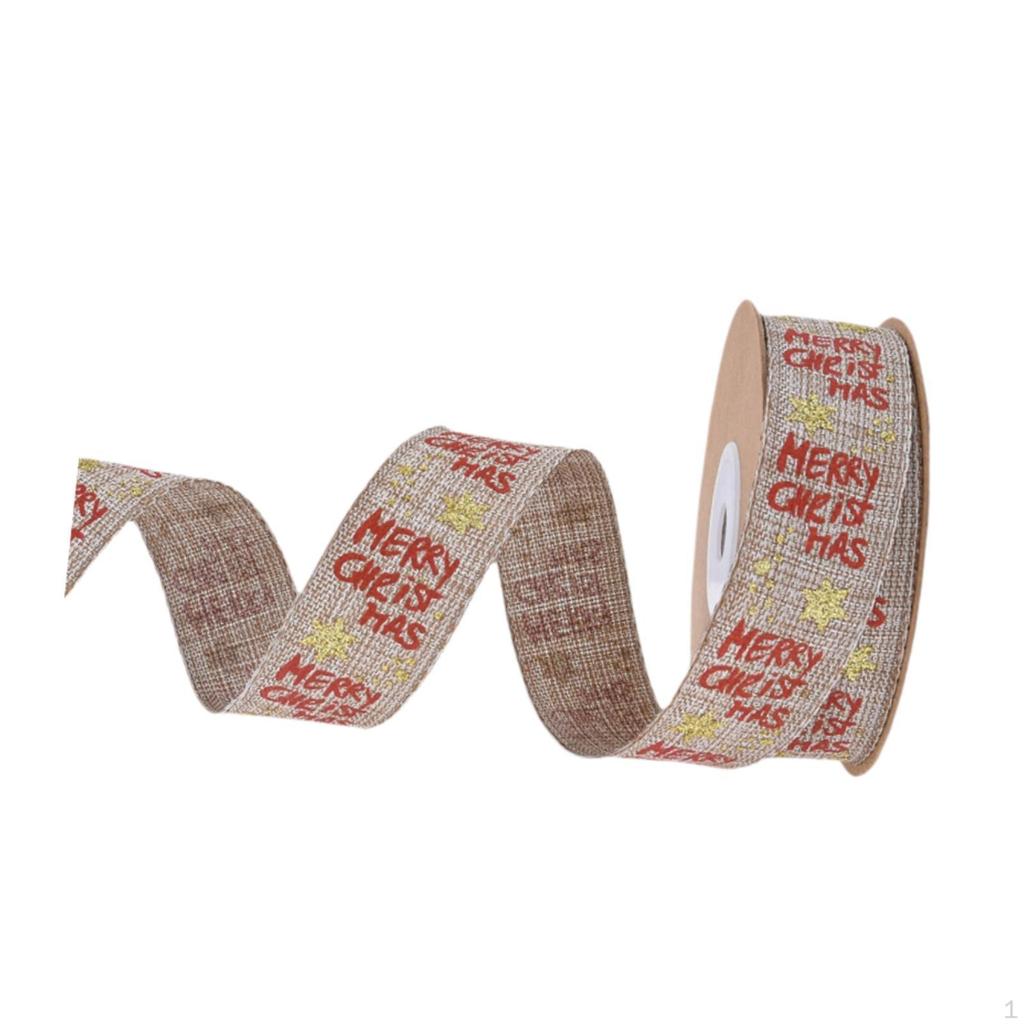 8 Meters Christmas Decorative Ribbon, 1 Roll Decoration for Home Party