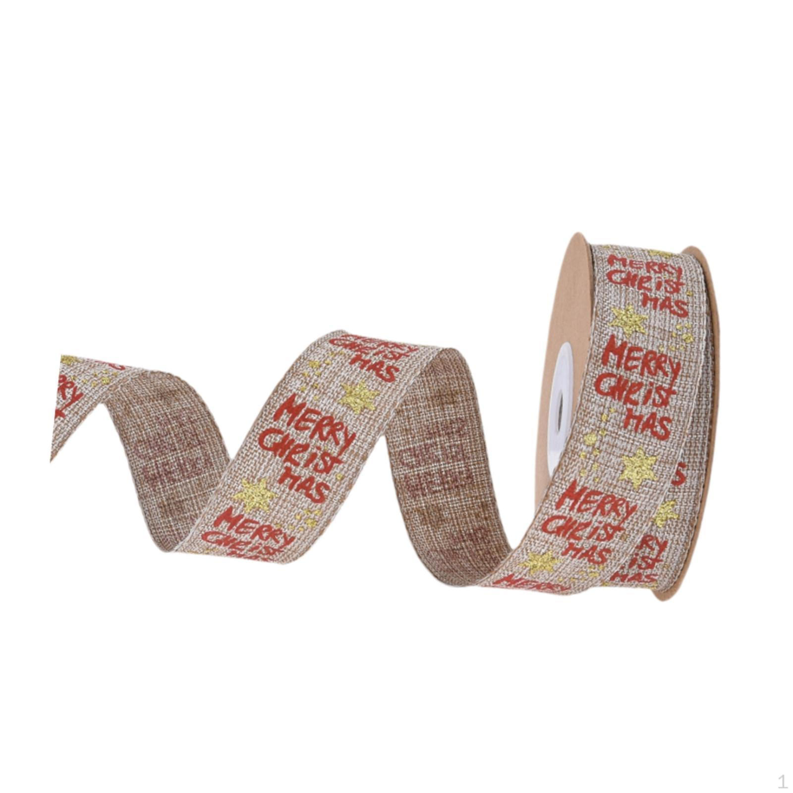 

8 метров рождественской декоративной ленты, 1 рулон, украшение для домашней вечеринки 2.5cm with wire