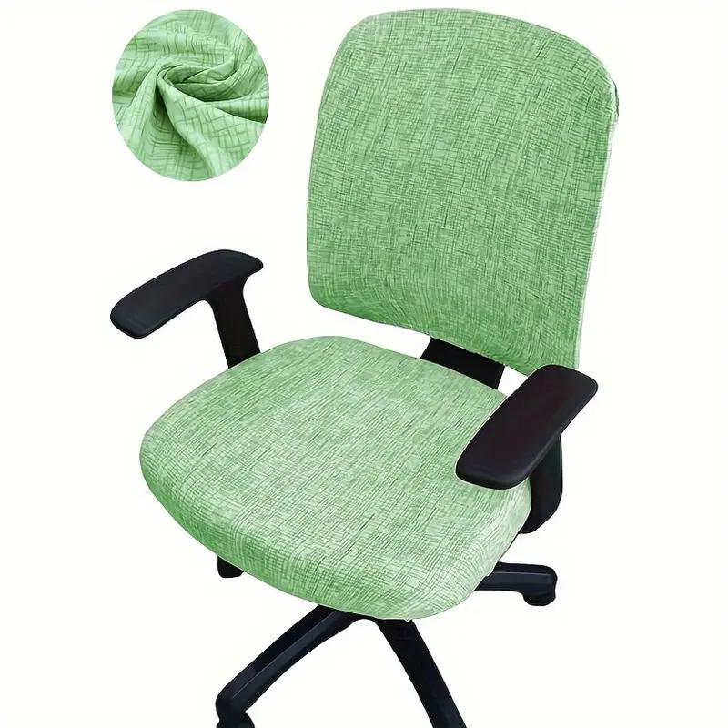 2Pcs/Set High Elastic Office Chair Covers Thicken Computer Spandex Split Seat Cover Armchair Cover Home Textile