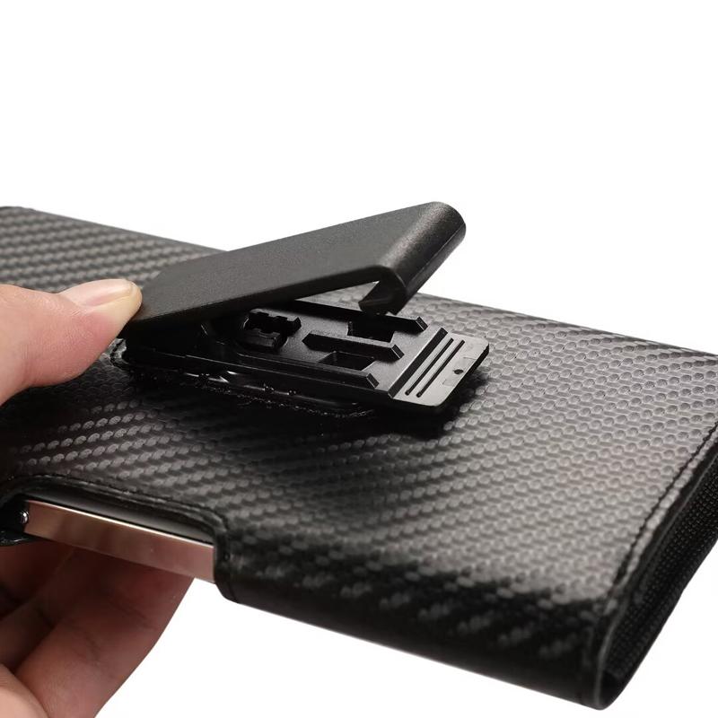 New Universal PU Leather 360° Rotation Phone Case Pouch for 5.2"-7" Mobile Phones with Flip Waist Bags Belt Clip Cover Phone Bag