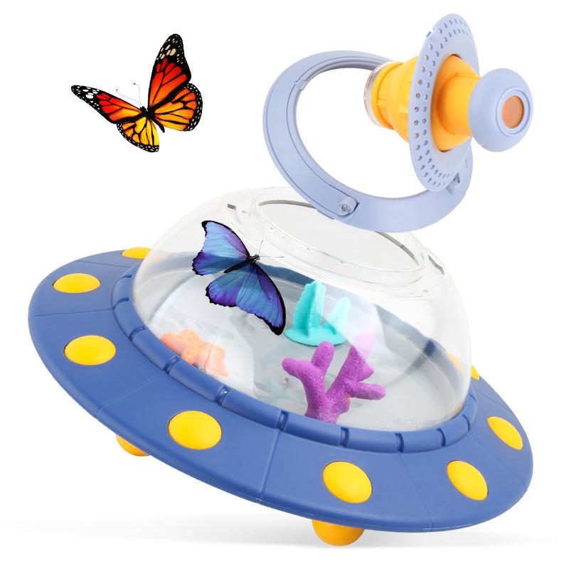 Children'S Microscopic Creature Ufo Observation Bucket, Scientific Experiment Toy Animal Insect Observation Bucket
