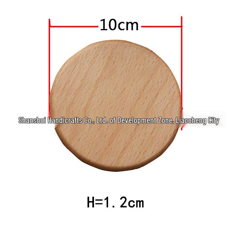 Beech Wood Heat Insulation Coaster: Creative Square, Round, or Engraved Solid Wood Tea/Coffee Coaster.