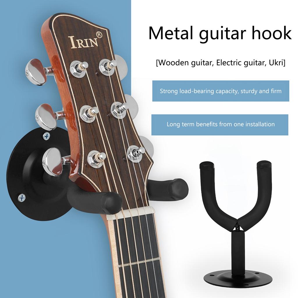Guitar Wall Mount Hanger, Guitar Wall Hanger, Guitar Hanger Wall Mount for Home and Studio Bass Electric Acoustic Guitar