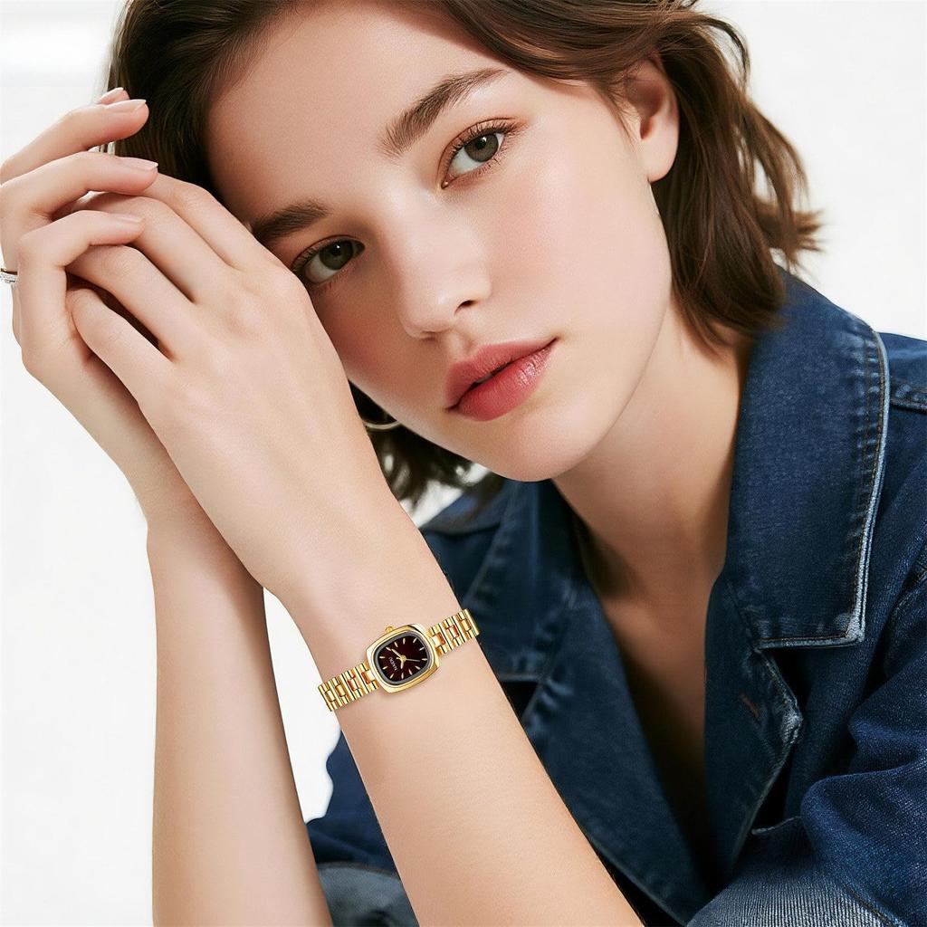 Cute and Small Square Watch for Women: Analog Display, Waterproof, Simple, Stylish Quartz Movement, Leisure, Business, Fashion Accessory - Perfect
