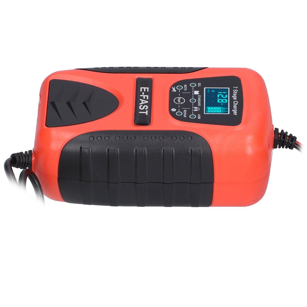 12V 7A Otomatik Araç Akü Şarj Cihazı 7?Çim Biçme Makinesi Motosiklet SUV Tekne İçin Sahne