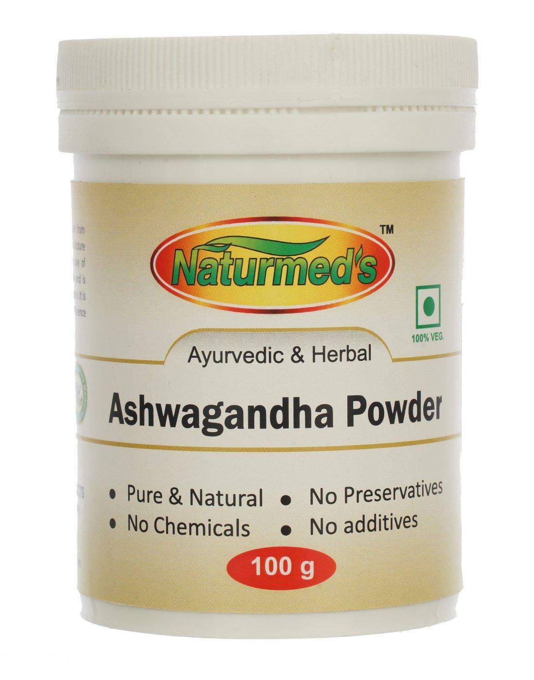 

Naturmed s Ashwagandha Withania Somnifera Powder, Pure & Natural | 100gm 0.2lbs
