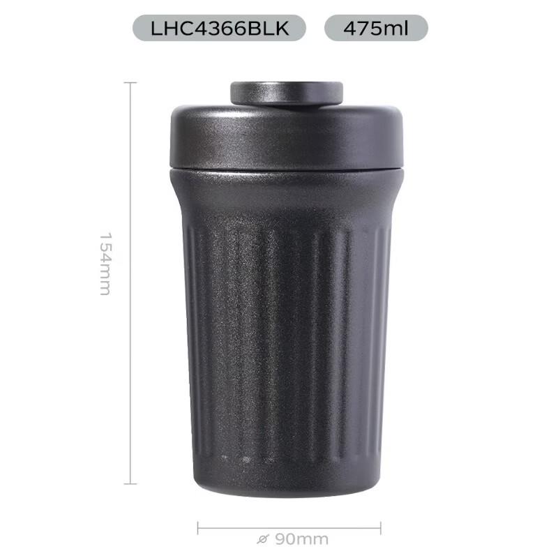LOCK&LOCK Ceramic Coated Insulated Coffee Mug with Handle