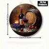 Wine Bottle Metal Wall Art for Bar Kitchen Cafe Decor