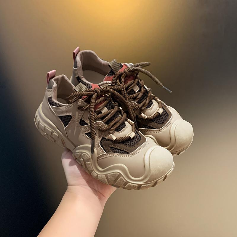 Fashion Women's Outdoor Training Platform Net Shoes Height Increase Chunky Sneakers Young Girls Outdoor Training Women's Casual Shoes