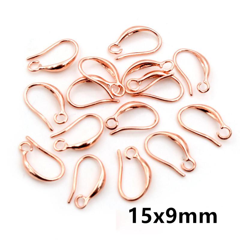 20pcs Craft Brass Small Earring Hooks Wire 4 Styles French Lever Earrings Hooks DIY Jewelry Making Accessories Findings