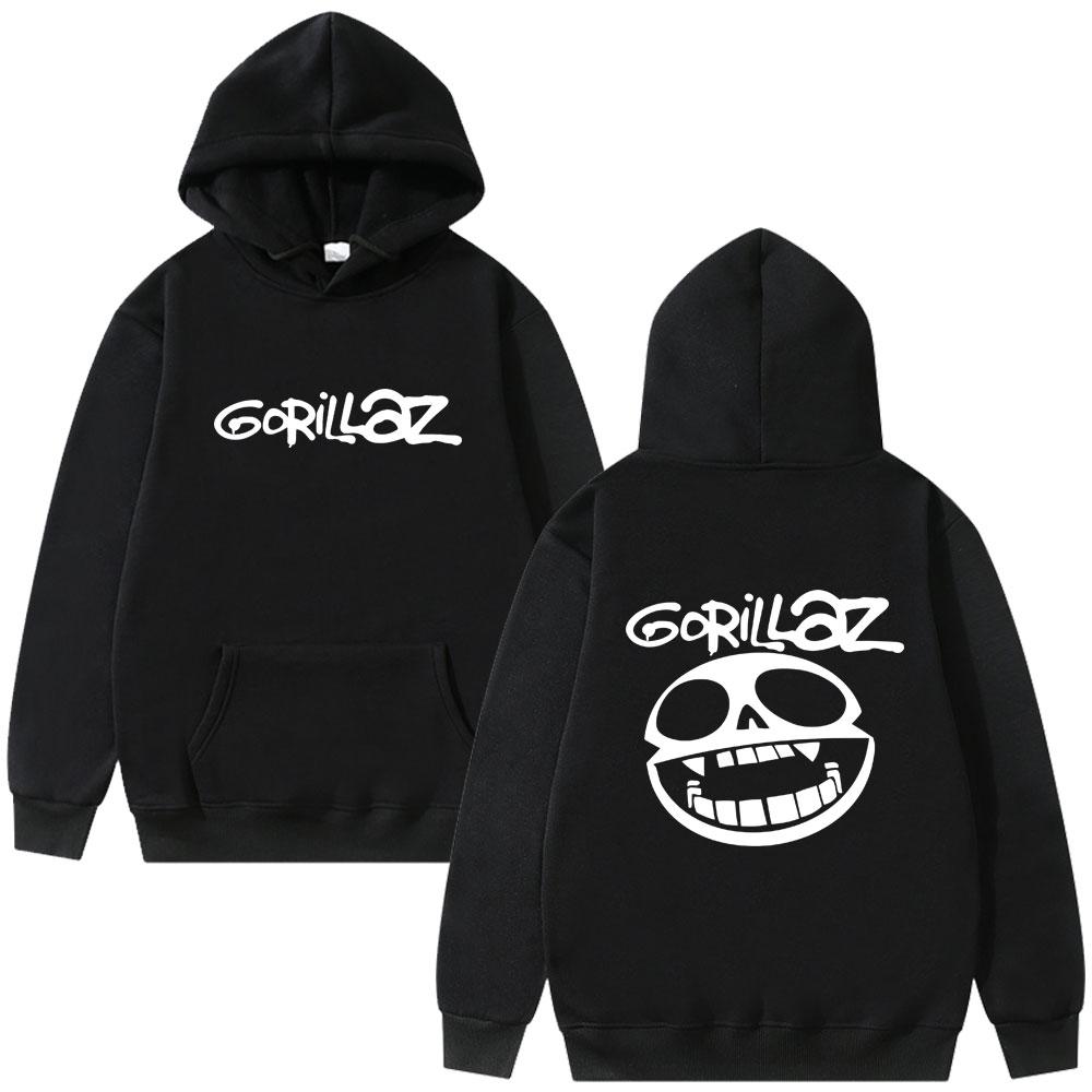 

Best Famous Rock Band Gorillaz Graphic Hoodie Unisex Vintage Casual Pullover Hoodies Men Fashion Oversized Streetwear S