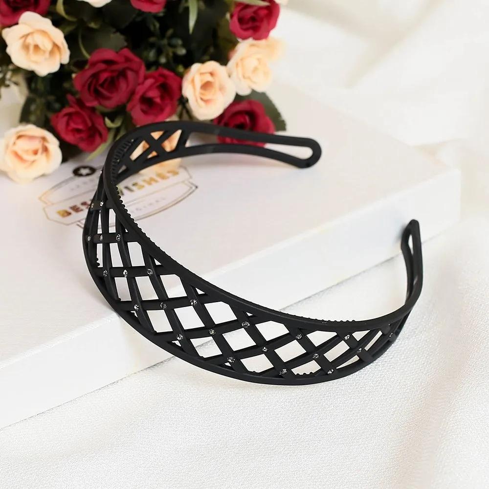 Point Headband Thick Headband Angel Shushu Cubic Mesh Black