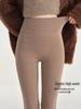 Velvet High-Waisted Women's Shark Pants: Warm, Elastic, Light Shaping, Slimming, Solid Color, Versatile Autumn/Winter Outerwear.