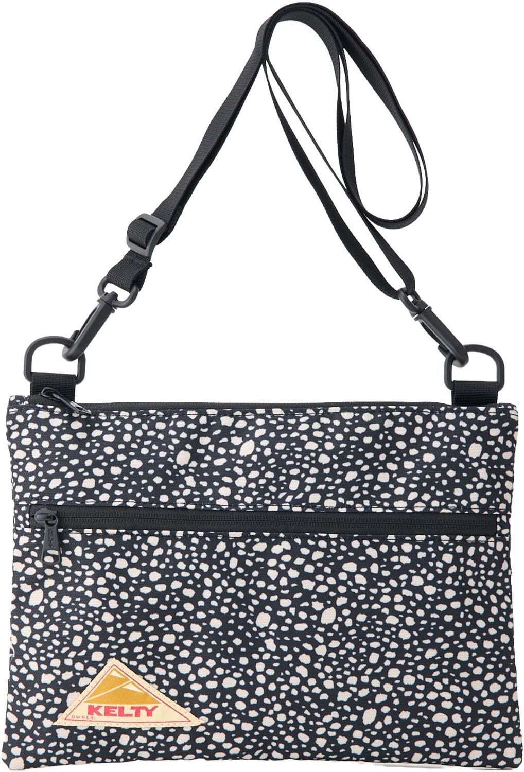 

KELTY Outdoor Shoulder Bag ES FLAT POUCH SM 21cm x 29cm x 1cm Black Dalmatian 3259270726