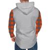 Men's Hooded Sweatshirt, Contrasting Color Sweatshirt, Sports  Casual Jacket