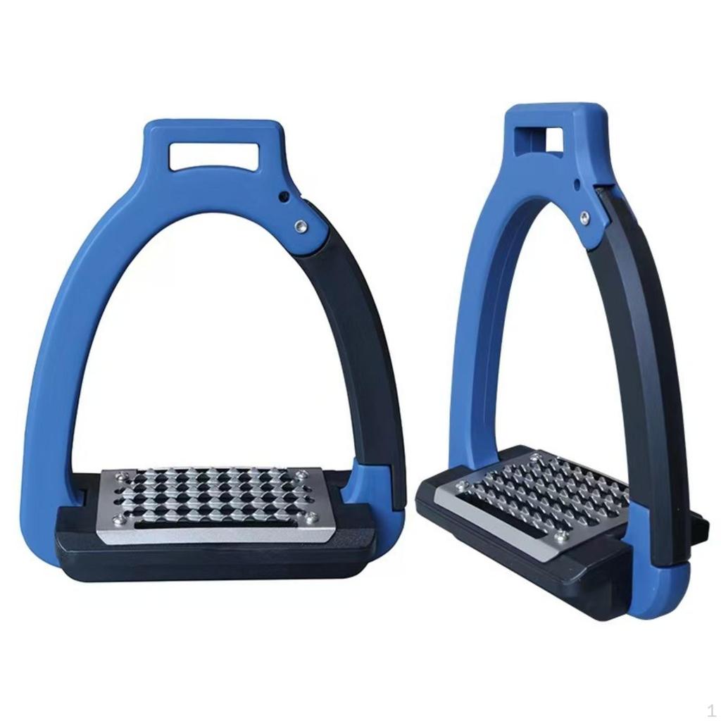 Stirrups Aluminum Alloy AntiSlip Textured Footplate Riding Gear for Adults