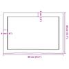 vidaXL Wall Shelf Dark Brown 60 X 40 X (2 6) Cm Solid Oak Wood Treated