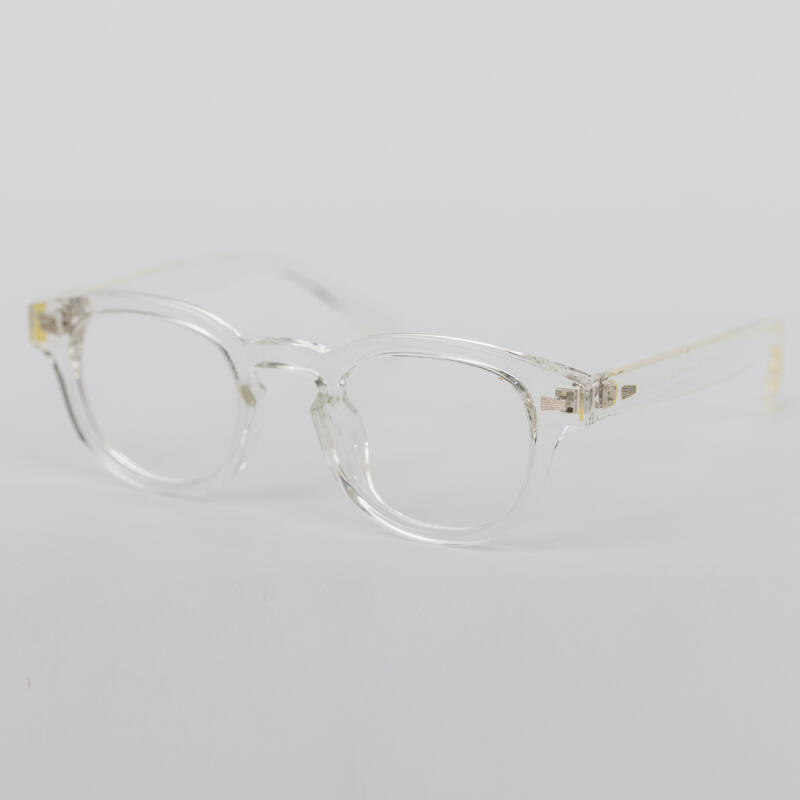 SBKA Ted-C02 Clear Horn-Rimmed Glasses (Blue Light Blocking)